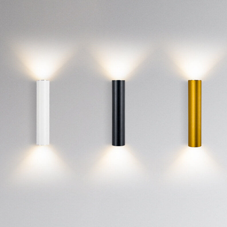 Modern Cylindrical LED 2-Light Wall Sconce