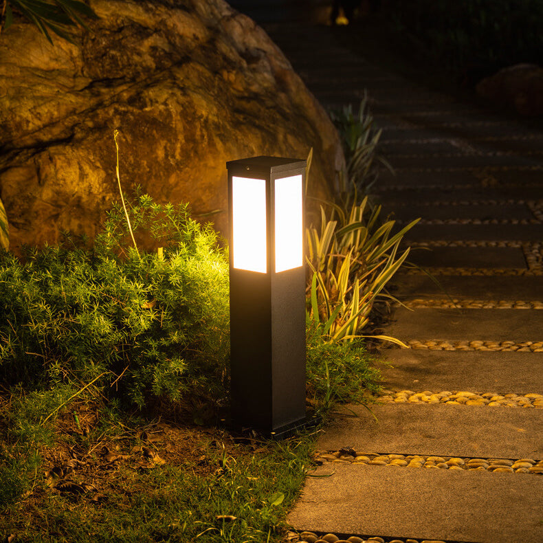 Modern Square LED Solar Outdoor Path 1-Light