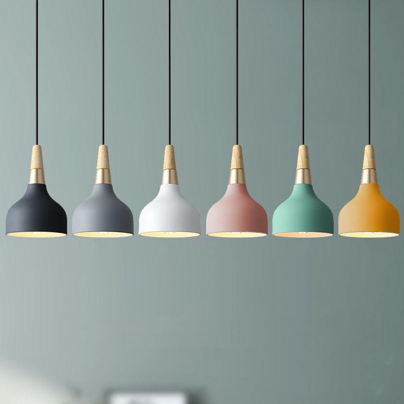 Modern Macaron Disc Pendant 1-Light