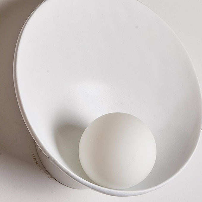 Modern Glass Round 1-Light Wall Sconce