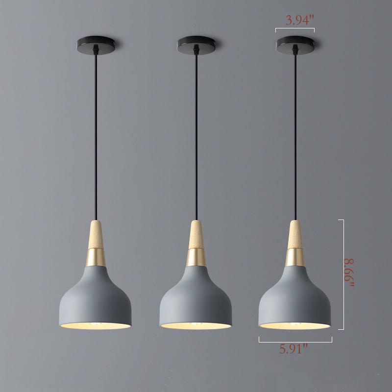 Modern Macaron Disc Pendant 1-Light