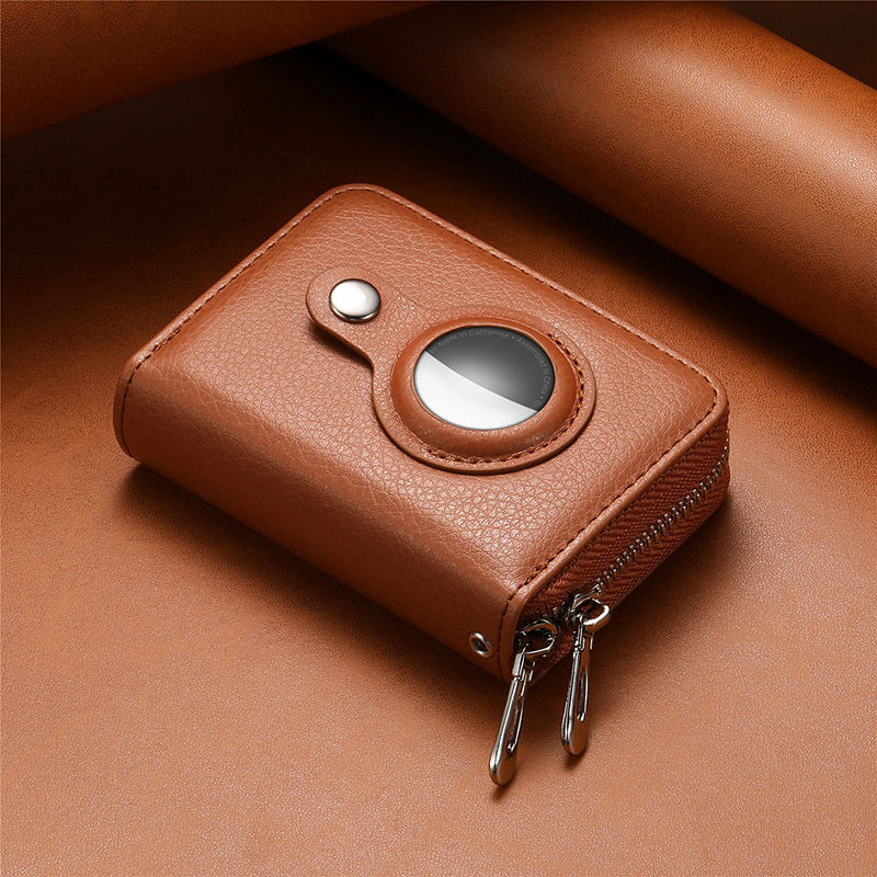 Guili | Intelligent AirTag-Zip RFID Leather Wallet