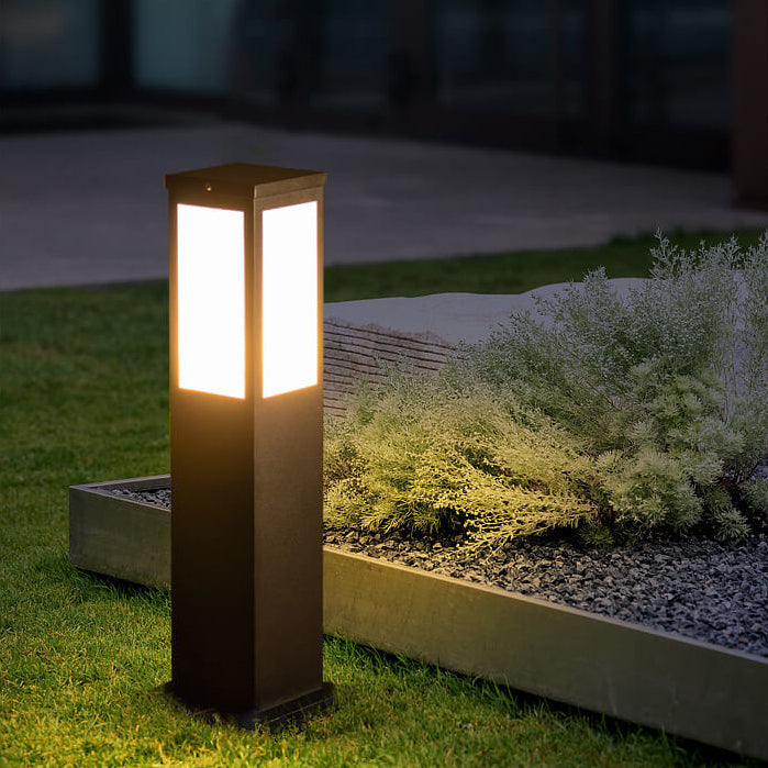 Modern Square LED Solar Outdoor Path 1-Light