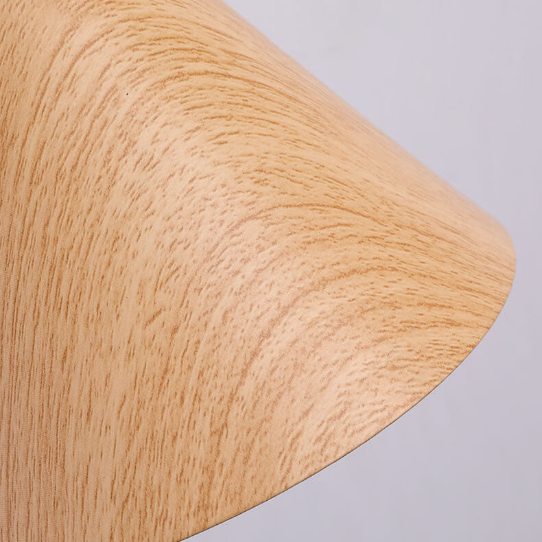 Nordic Wood Cone 1-Light Swing Arm Wall Sconce