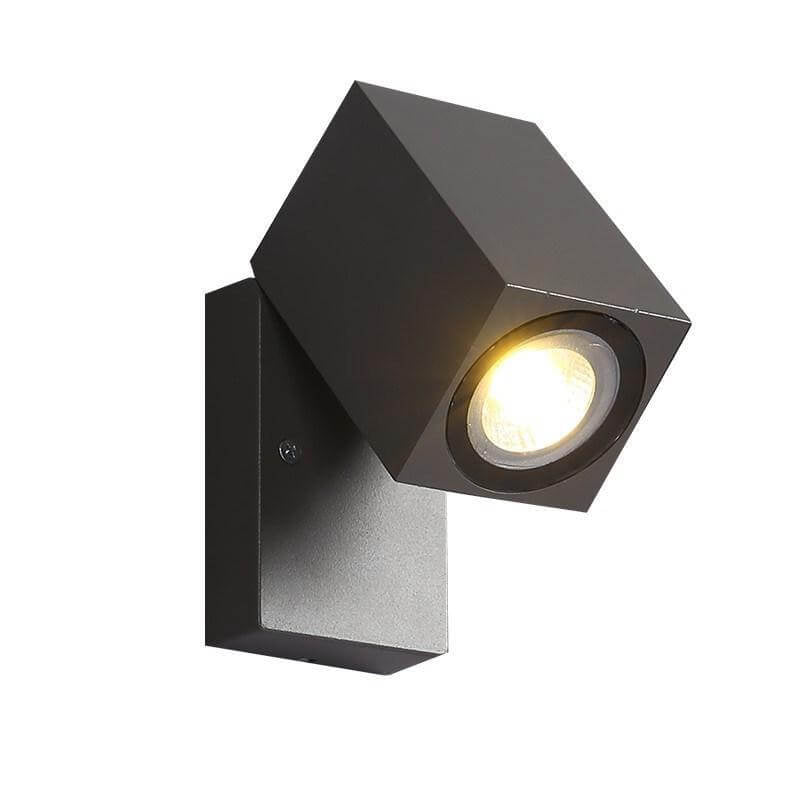 Modern Square Adjustable LED Outdoor Wall Sconce 1-Light