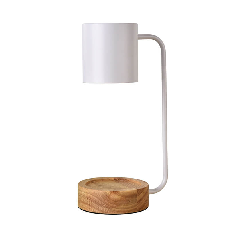 Japanese Wood 1-Light Dimmable Wax Melting Table Lamp