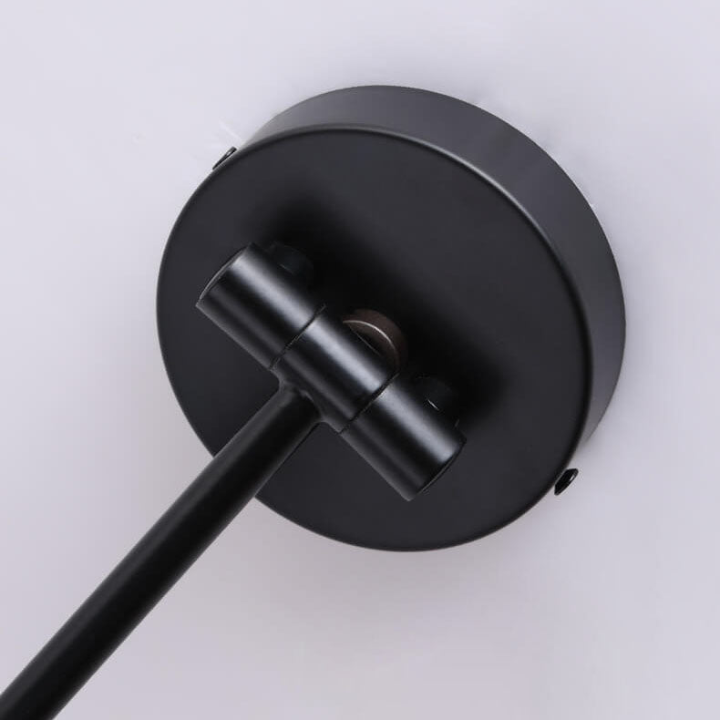 Nordic Wood Cone 1-Light Swing Arm Wall Sconce