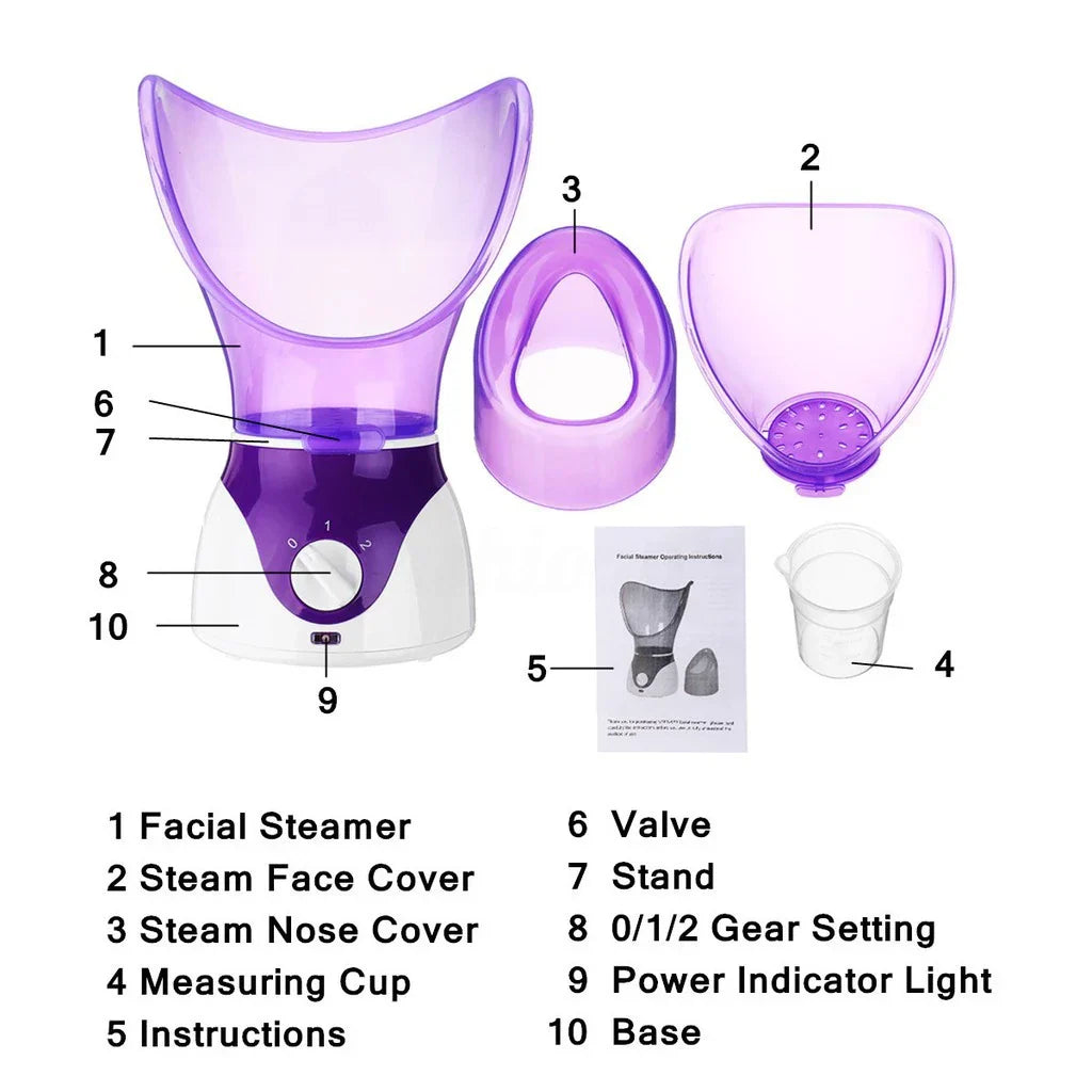 Guili | Face Steamer With Adjustable Steam Levels And Aromatherapy Function