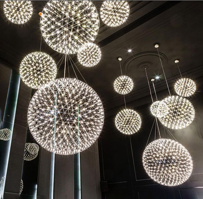 Modern Sphere Stainless Steel LED Pendant Light 1-Light