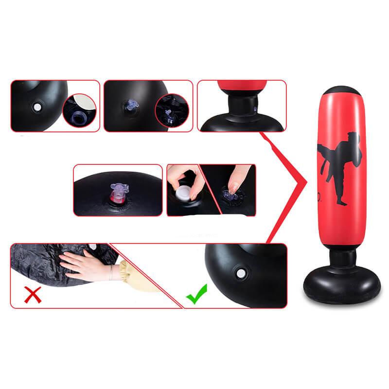Guili | PowerStrike Punch Bag | Strengthen power and endurance - Inflatable freestanding boxing tower for intensive training