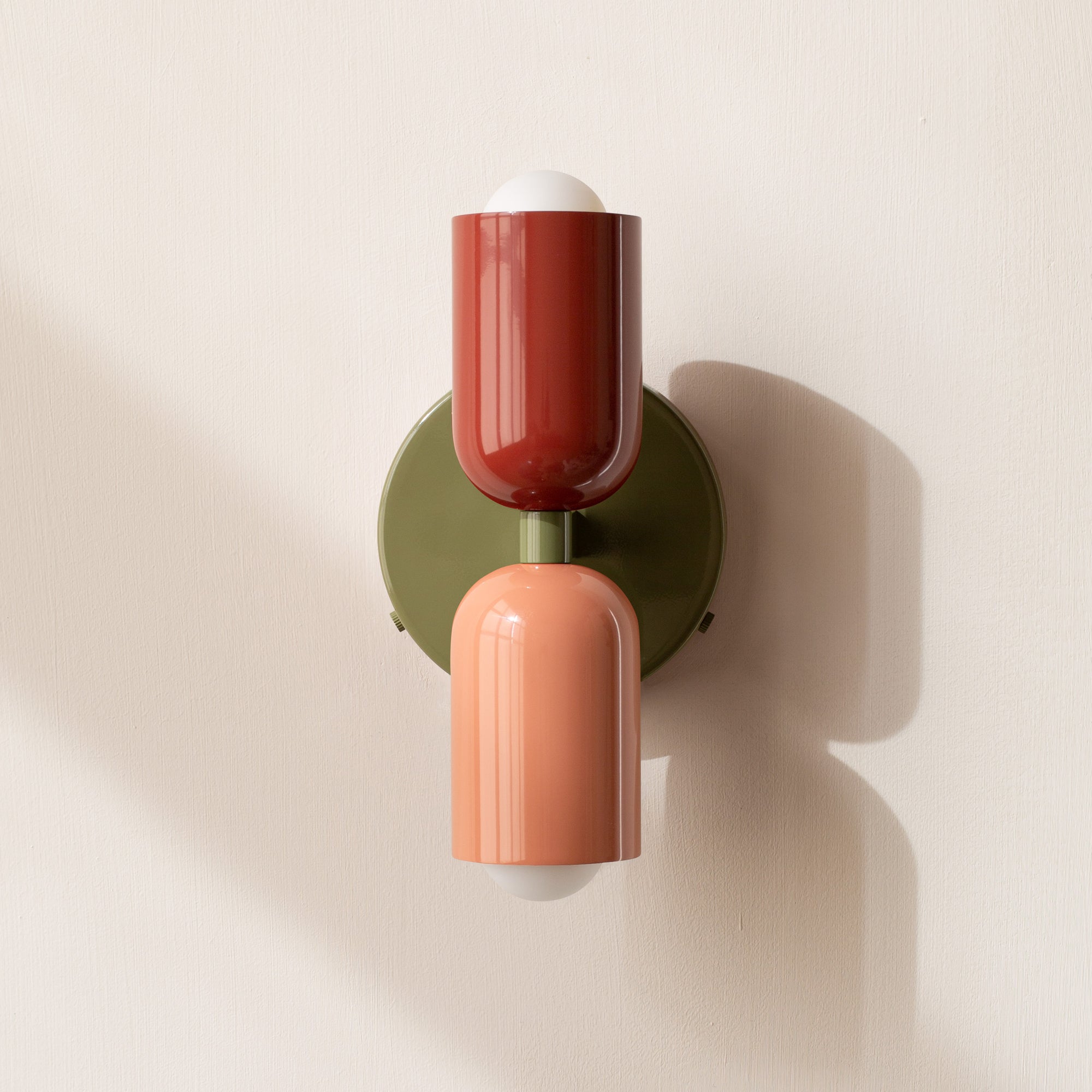 Modern Minimalist Cylinder Wall Sconce LED 2-Light