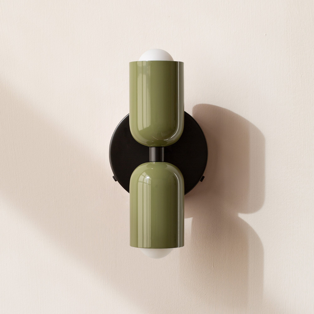 Modern Minimalist Cylinder Wall Sconce LED 2-Light