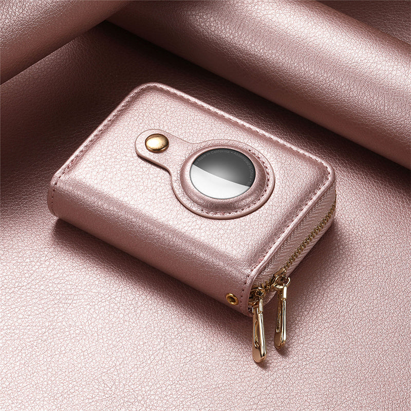 Guili | Intelligent AirTag-Zip RFID Leather Wallet