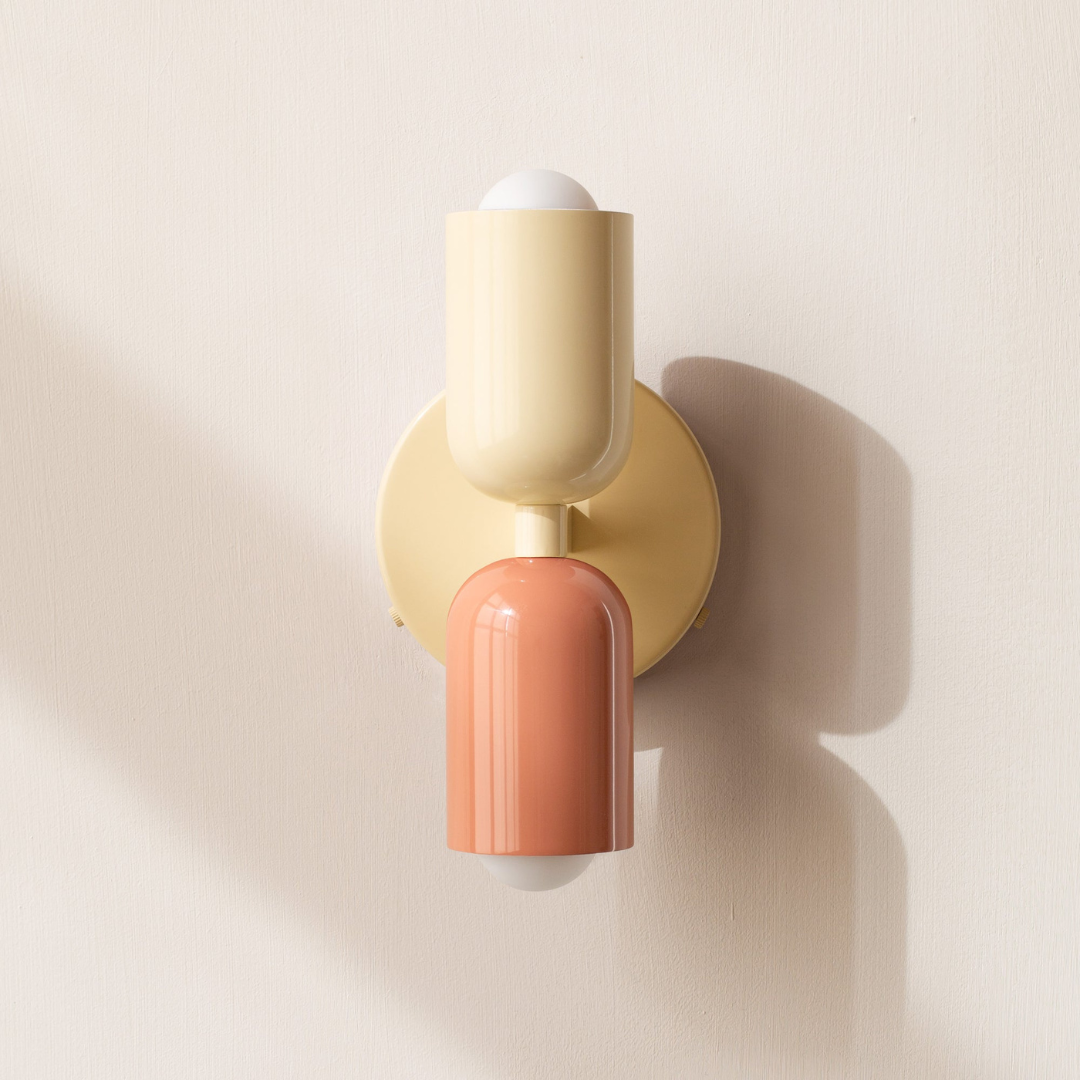 Modern Minimalist Cylinder Wall Sconce LED 2-Light