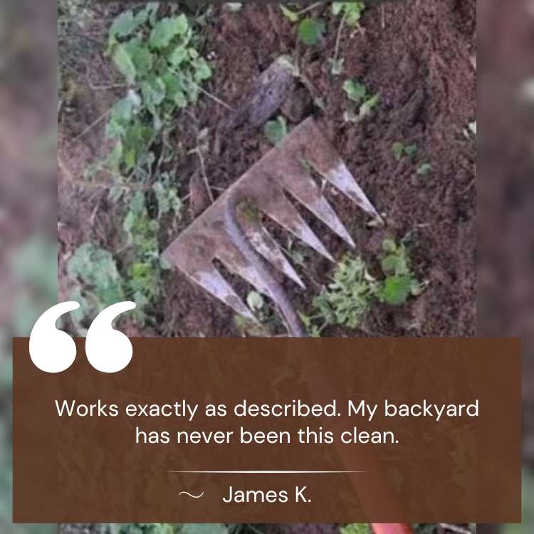 Guili | Steel Garden Rake with Durable Steel Tines for Lawn Care and Yard Maintenance