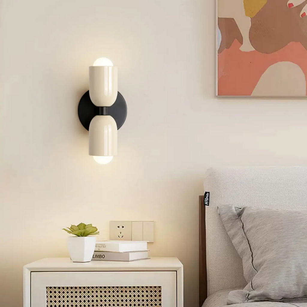 Modern Minimalist Cylinder Wall Sconce LED 2-Light