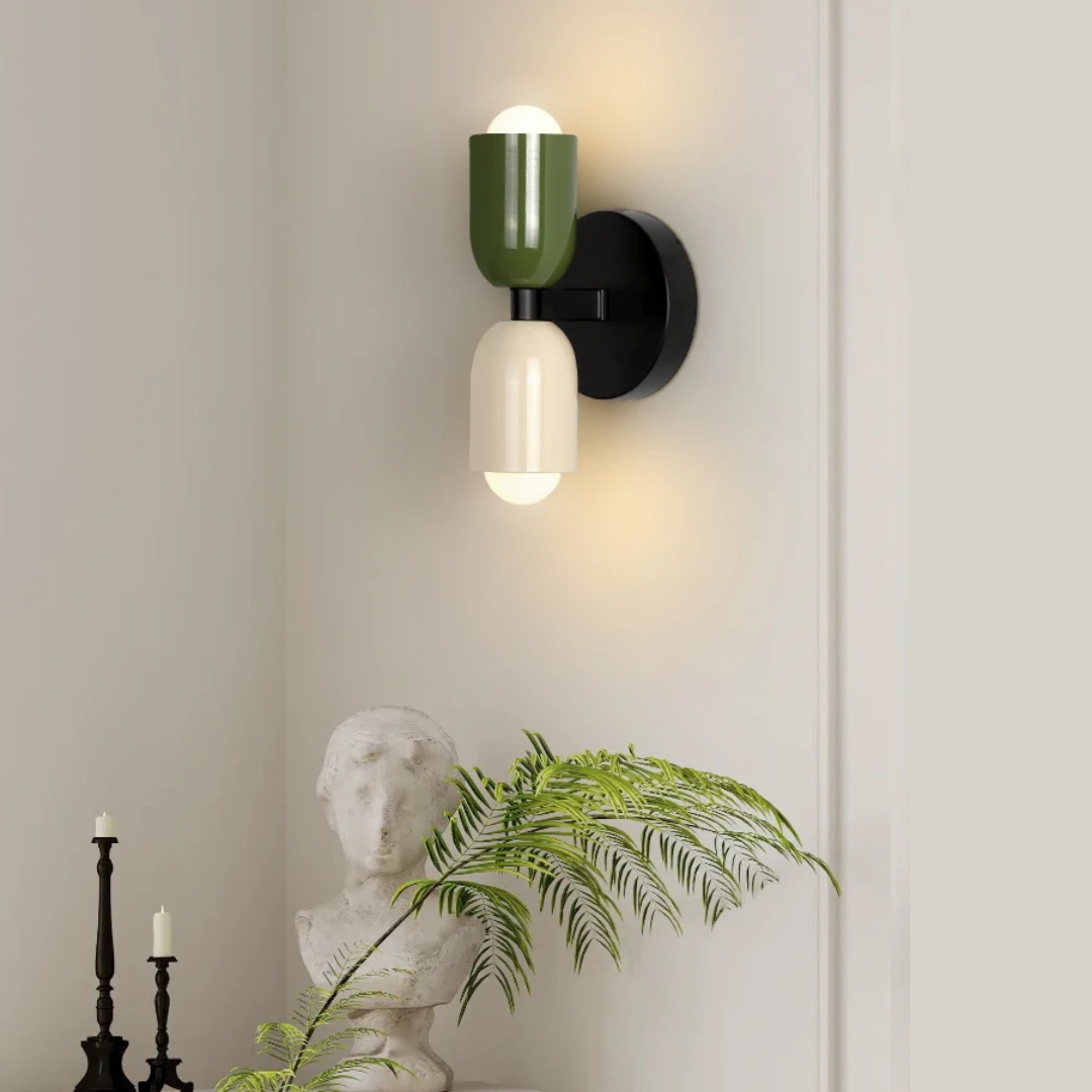 Modern Minimalist Cylinder Wall Sconce LED 2-Light
