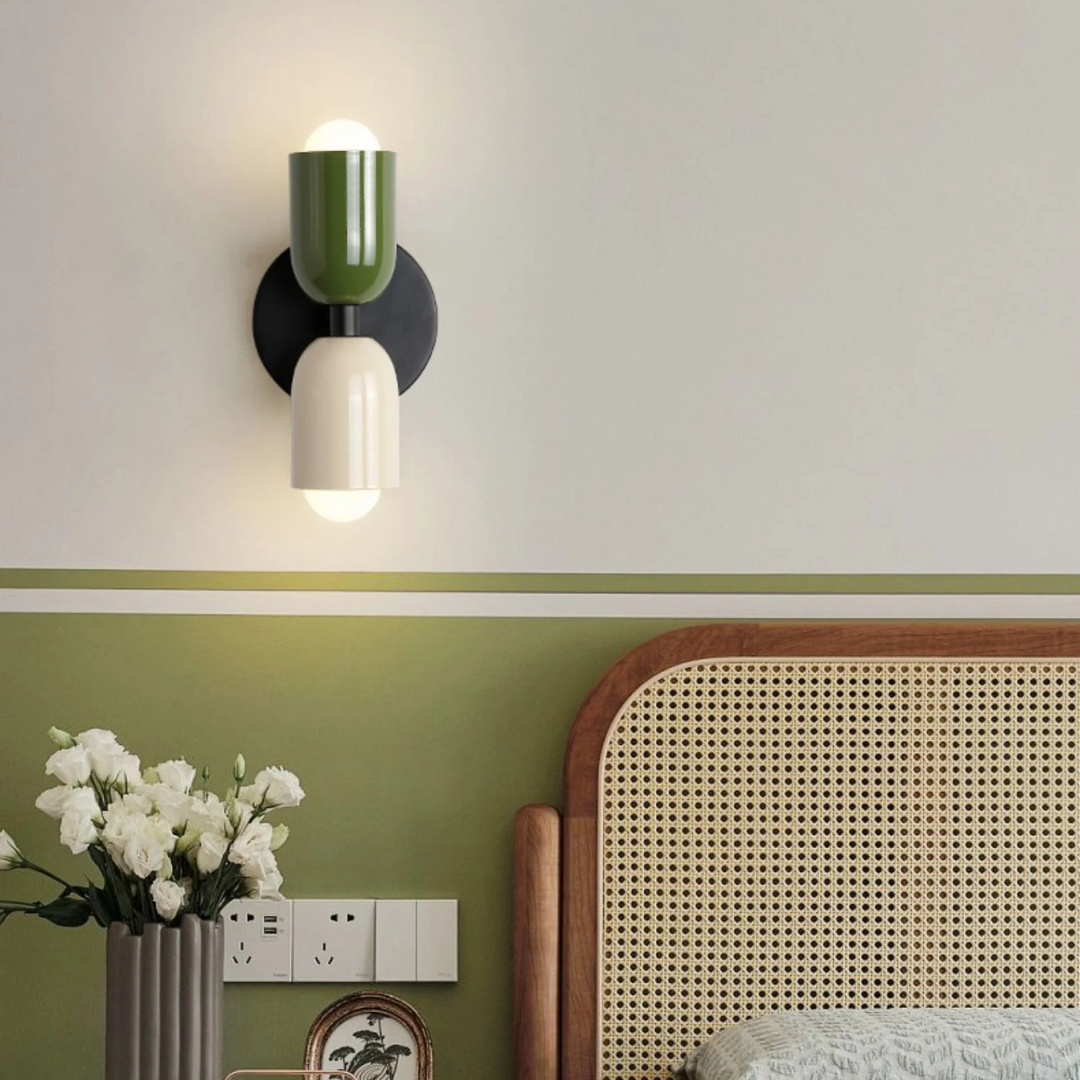 Modern Minimalist Cylinder Wall Sconce LED 2-Light