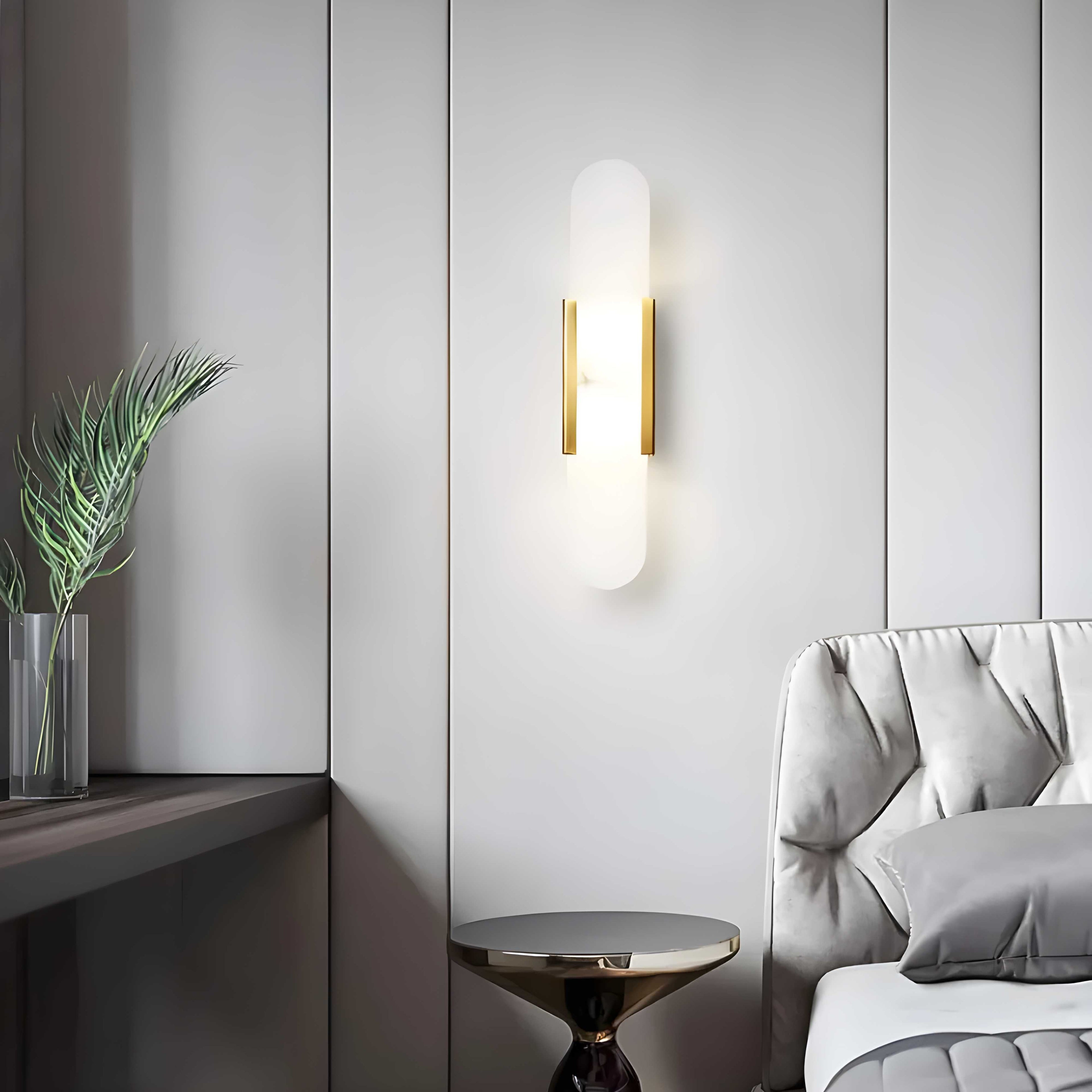 Nordic Alabaster Marble Wall Sconce LED 1-Light