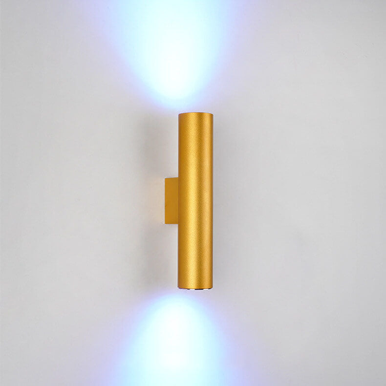 Modern Cylindrical LED 2-Light Wall Sconce