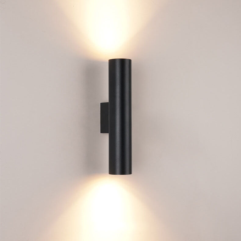 Modern Cylindrical LED 2-Light Wall Sconce