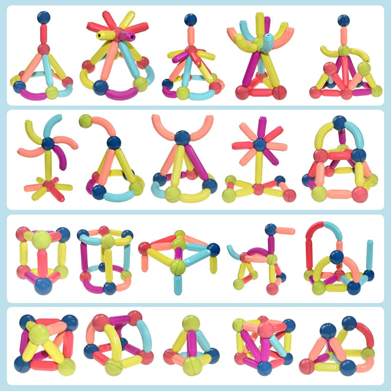 Guili | Magnetix Attractive Building Blocks Set | Development & Creativity - For Babies and Children