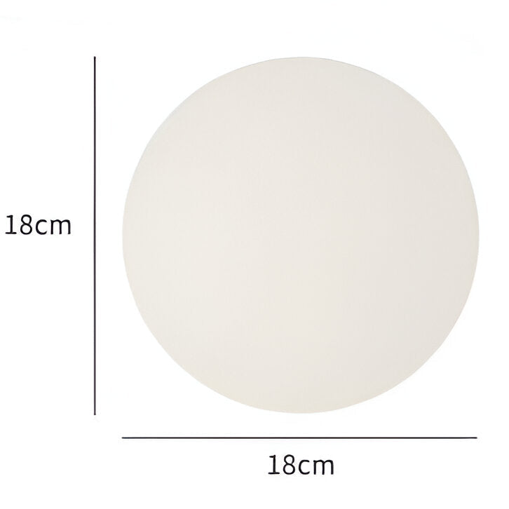 Minimalist Round Glass Wall Sconce LED 1-Light