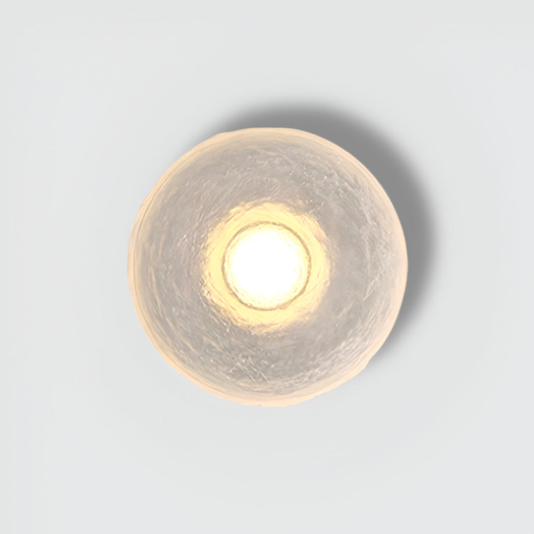 Modern Minimalist Resin Round Wall Sconce LED 1-Light