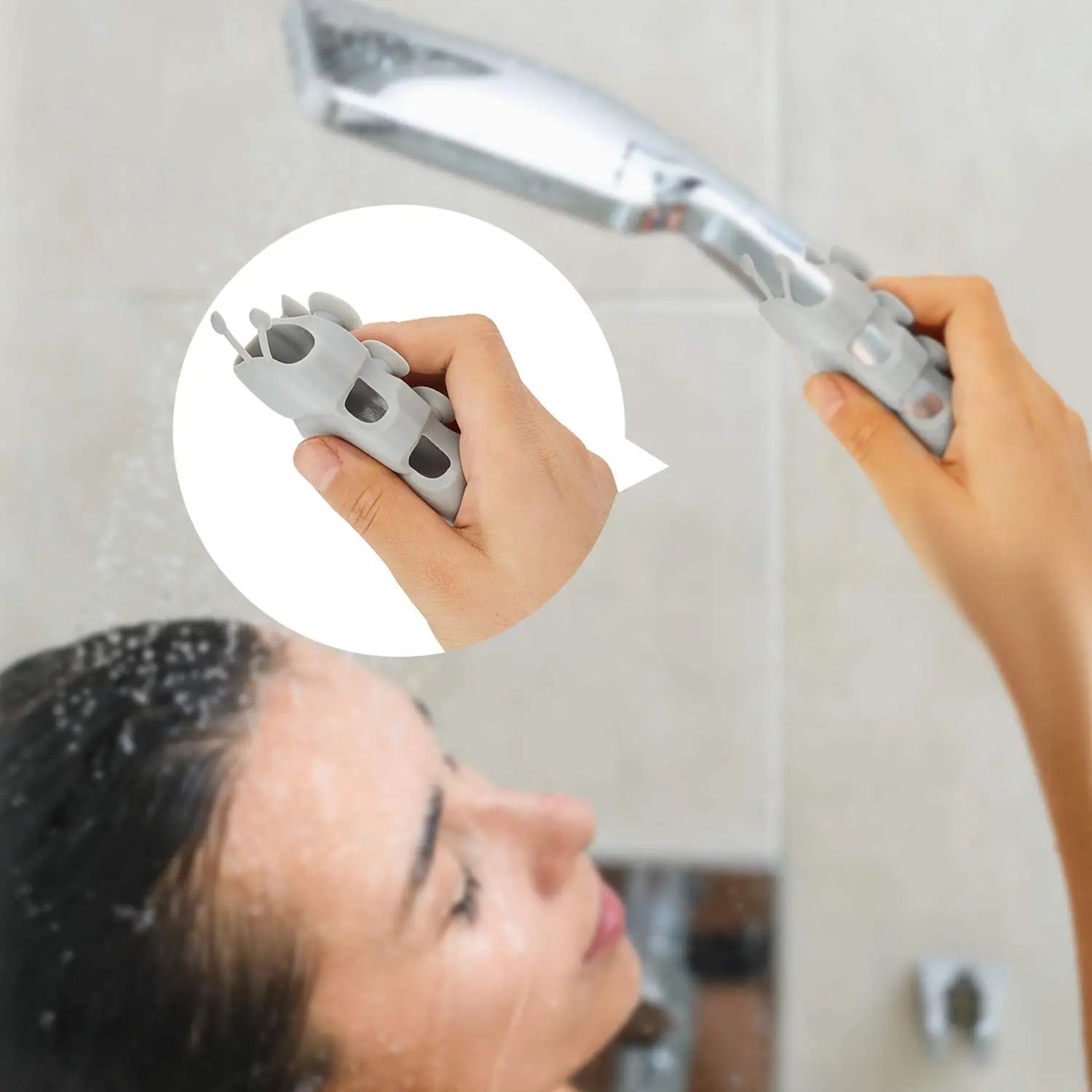 Guili | Adjustable shower head holder with strong suction cup