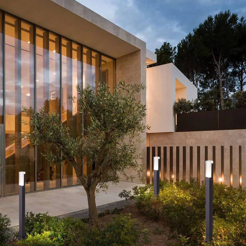 Modern Square LED Outdoor Garden Path 1-Light