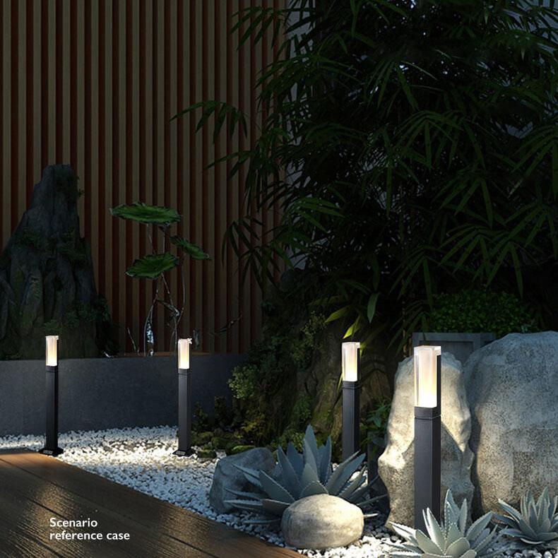 Modern Square LED Outdoor Garden Path 1-Light