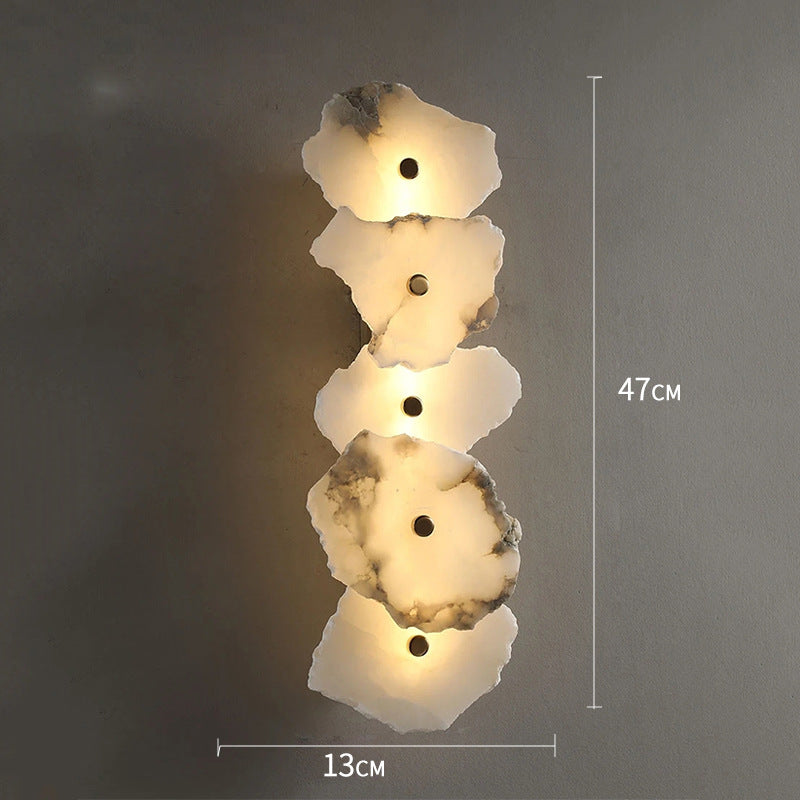 Modern Irregular Marble Wall Sconce LED 1-Light