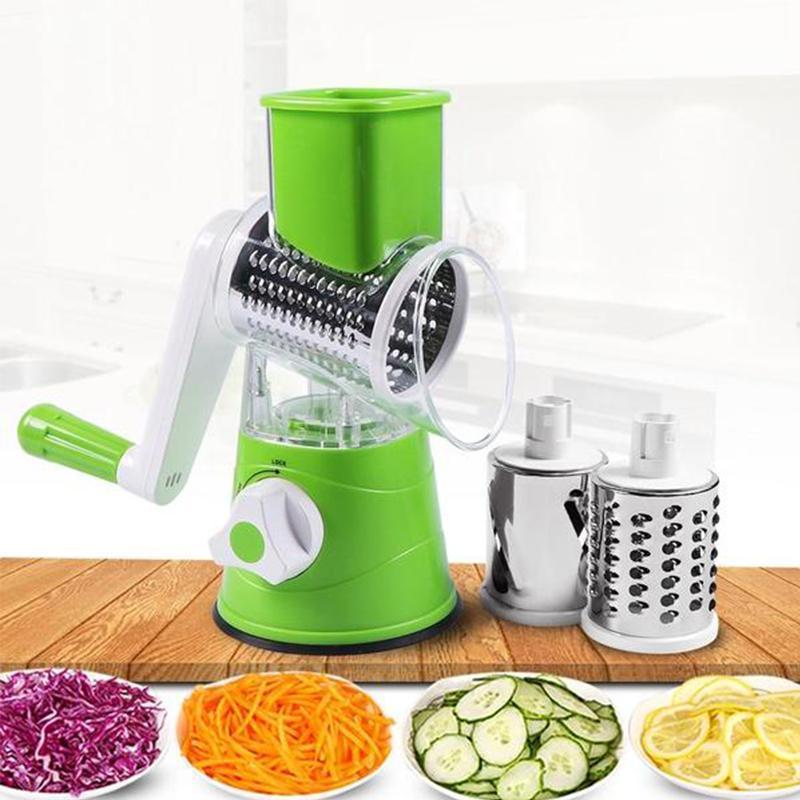 Guili | 3 in 1 Rotary Cheese Grater Vegetable Slicer