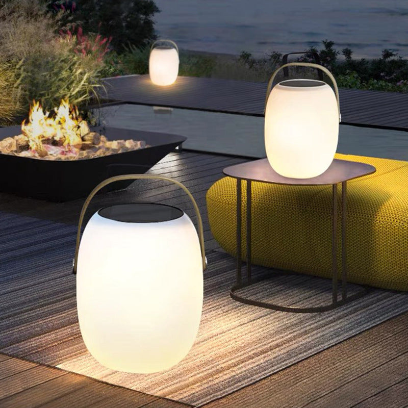Modern Portable Solar LED Outdoor Lantern Light 1-light