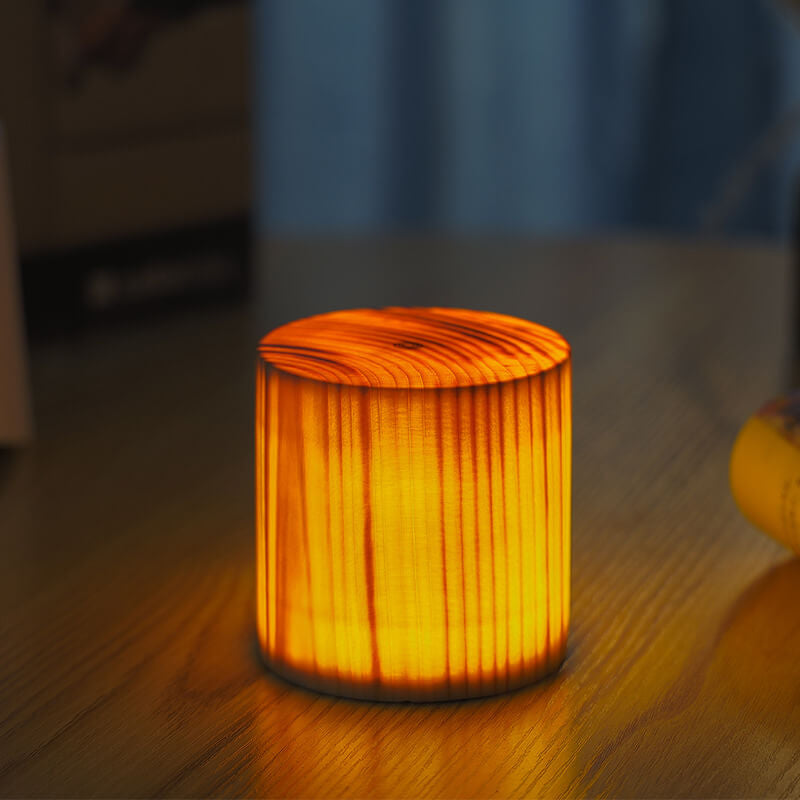 Creative Wood LED Touch Night Table Lamp 1-Light