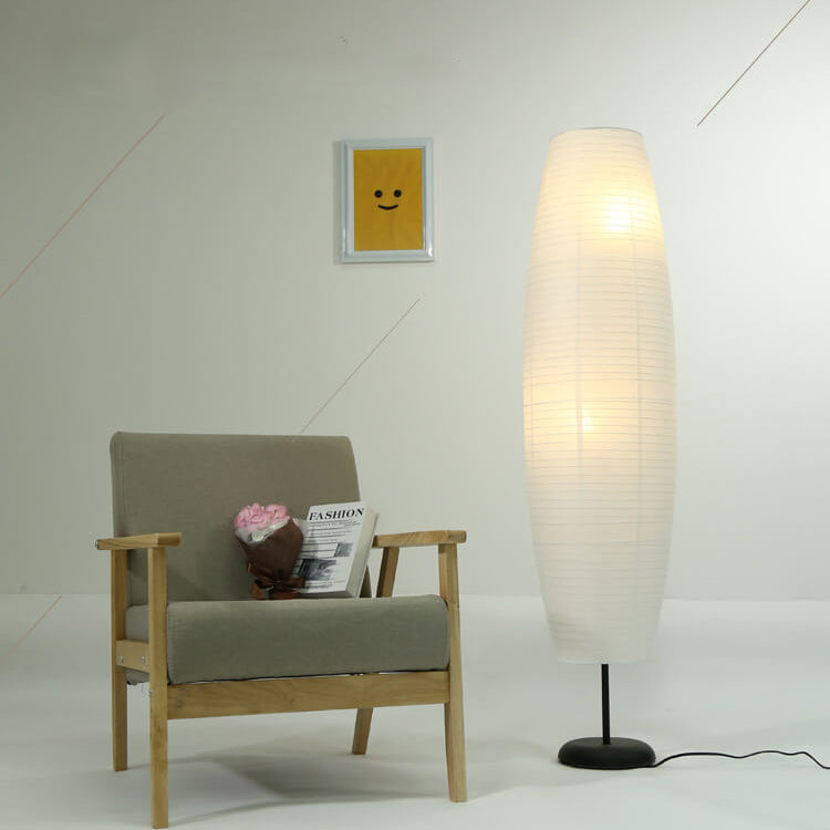 Nordic Rice Paper Column 2-Light Floor Lamp