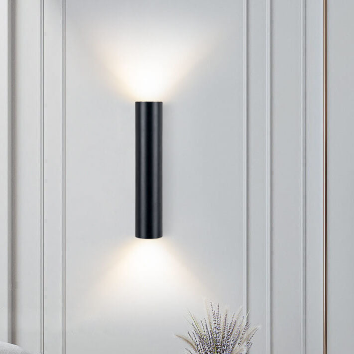 Modern Cylindrical LED 2-Light Wall Sconce