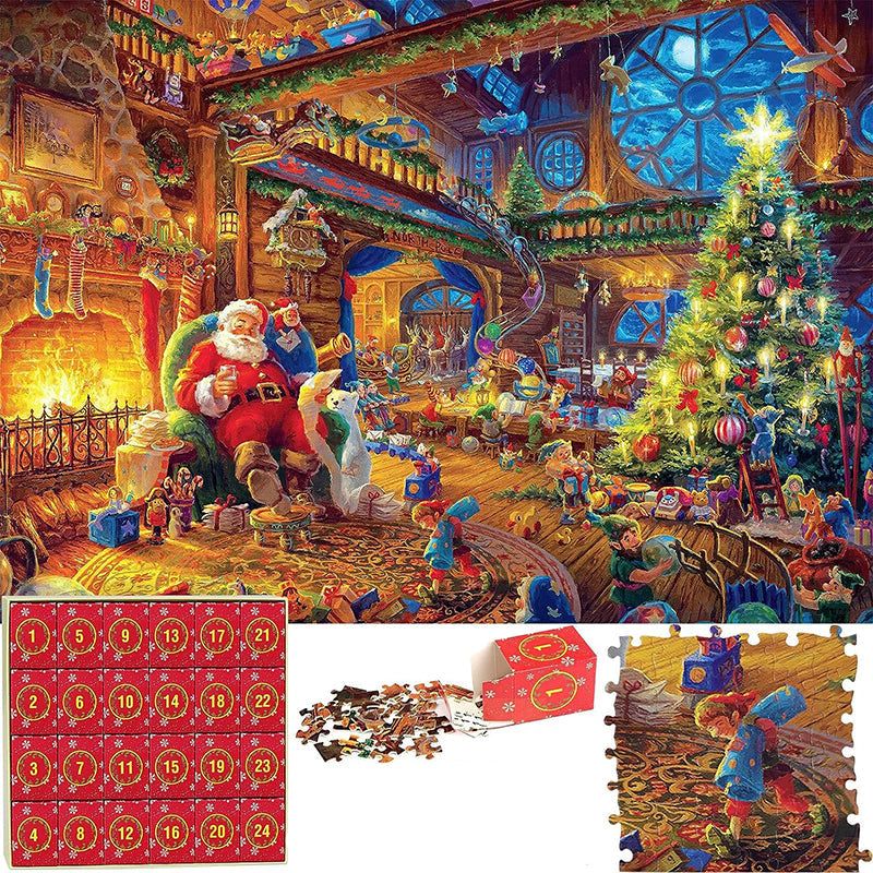 Guili | Christmas Puzzle Countdown Calendar | Make Christmas Magical - 1008 Pieces Puzzle in 24 Doors