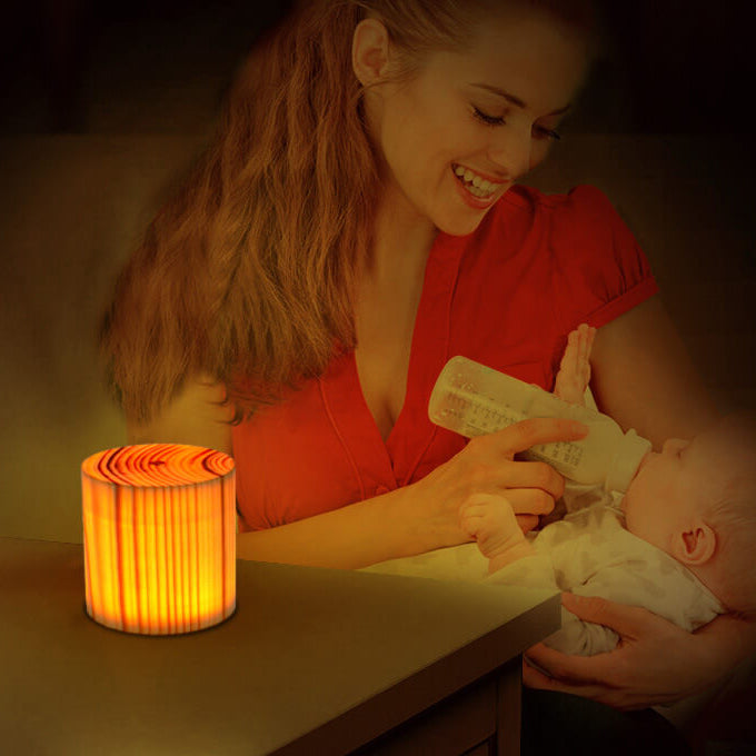Creative Wood LED Touch Night Table Lamp 1-Light