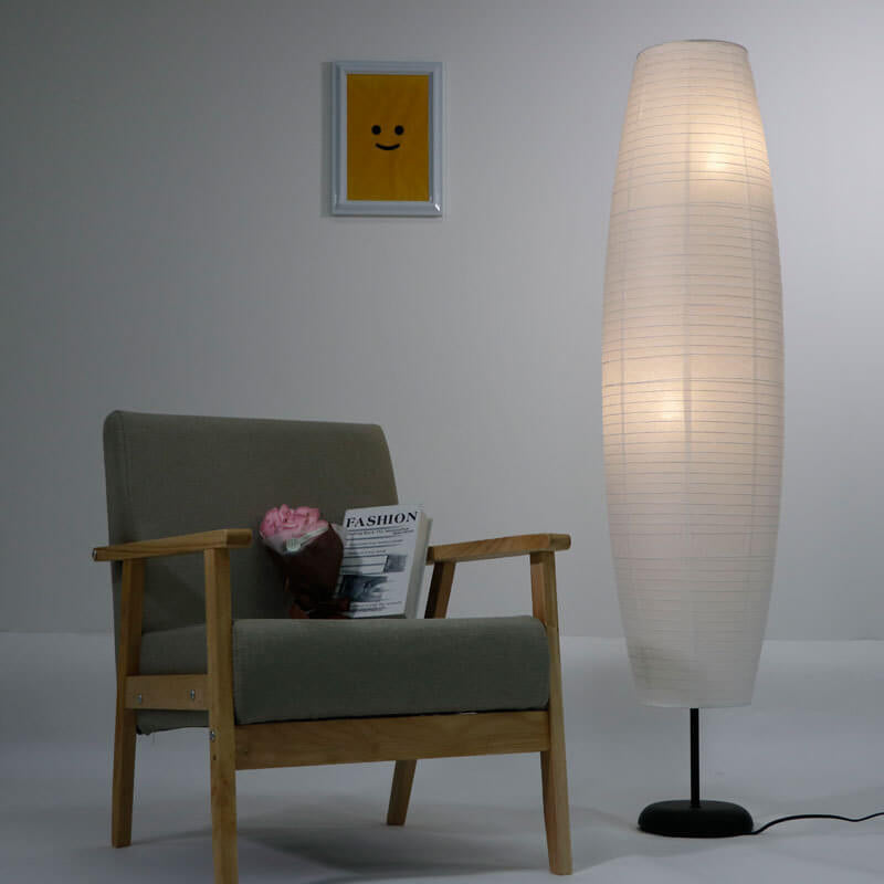 Nordic Rice Paper Column 2-Light Floor Lamp