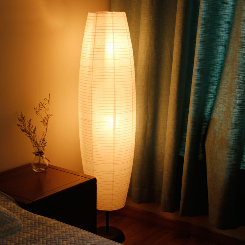 Nordic Rice Paper Column 2-Light Floor Lamp
