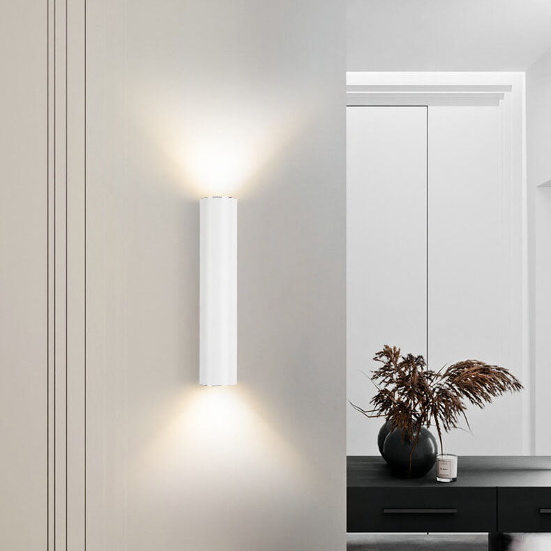 Modern Cylindrical LED 2-Light Wall Sconce