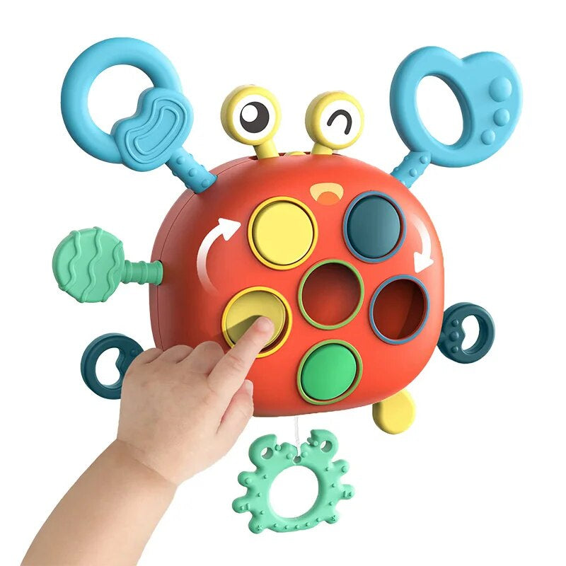Guili | Silicone Pull Toy | Educational - Montessori Learning & Comfort