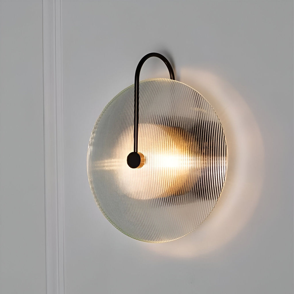 Postmodern Nordic Frosted Glass Round Wall Sconce LED 1-Light
