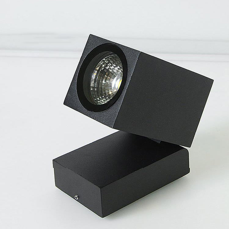 Modern Square Adjustable LED Outdoor Wall Sconce 1-Light