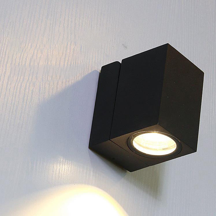 Modern Square Adjustable LED Outdoor Wall Sconce 1-Light