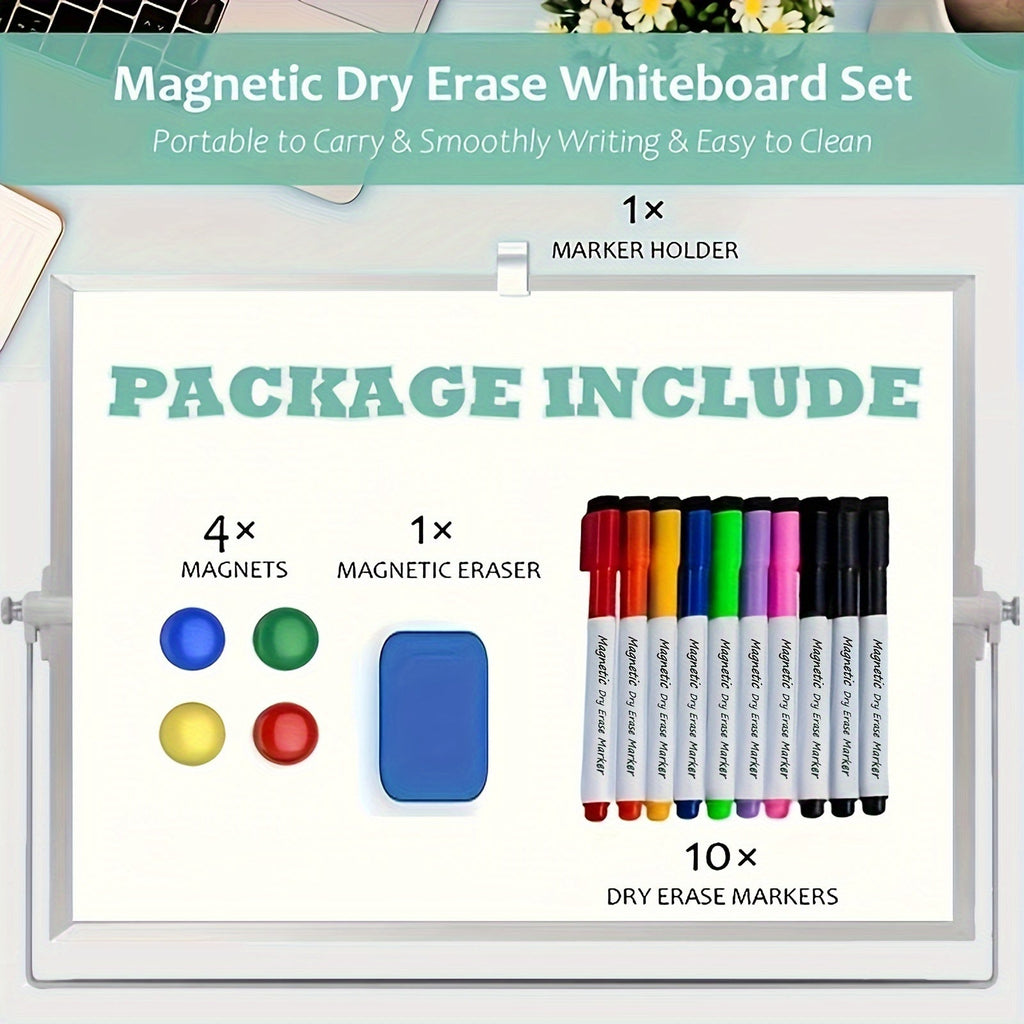 Guili | Magnetix Whiteboard | Create and organize effortlessly - Double-sided magnetic whiteboard