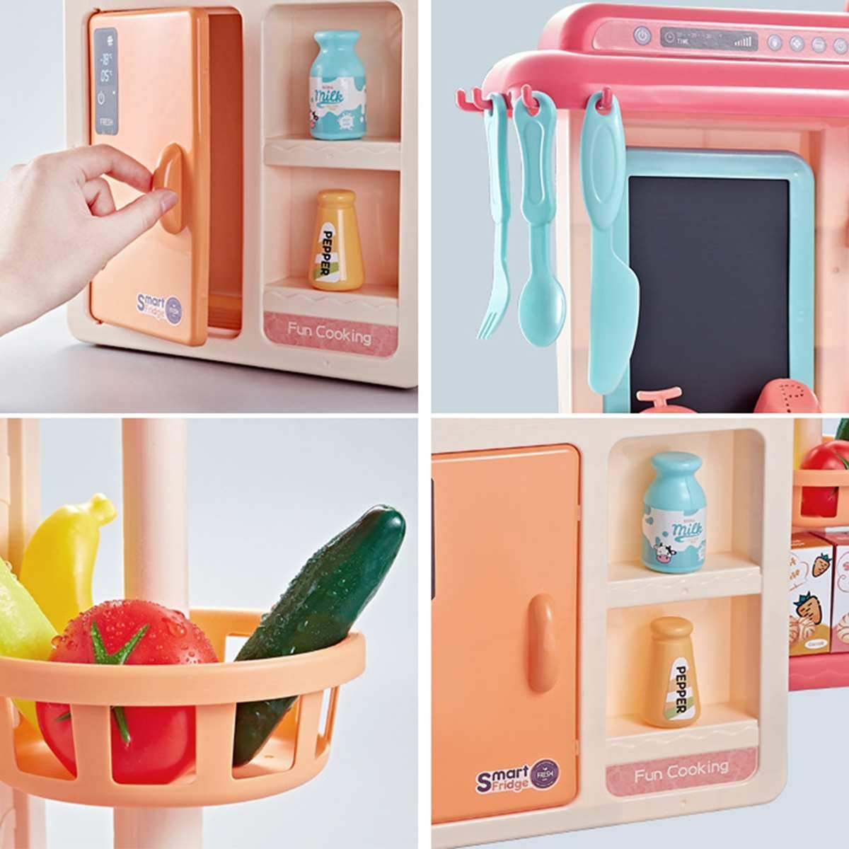 Guili | Cooking Fun Mini Kitchen | Playfully learning - Complete toy set