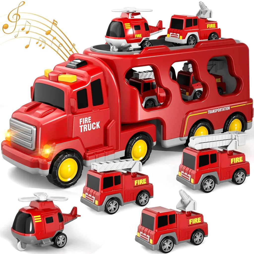 Guili | Diecast Truck Toy | Educational Set - Excavator, Bulldozer and More