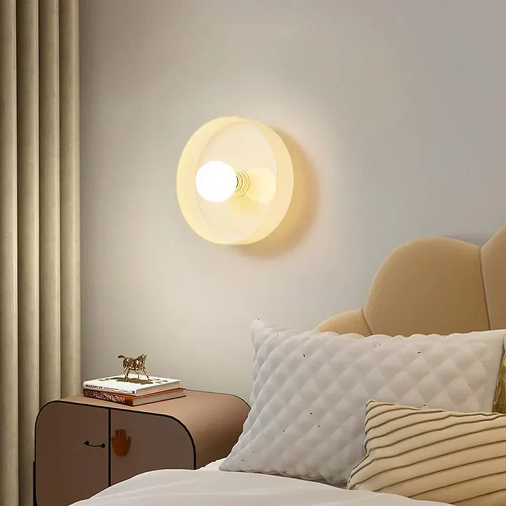 Modern Glass Disc Ceiling and Wall Light LED 1-Light